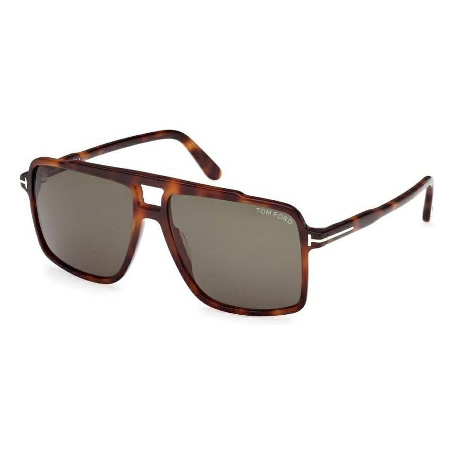Tom Ford - トムフォード ケンプ FT1177 53N サングラス メンズ ブロンド ハバナ/グリーン 59mm Tom Ford Kemp FT1177 53N Sunglasses Men's Blonde Havana/Green 59mm