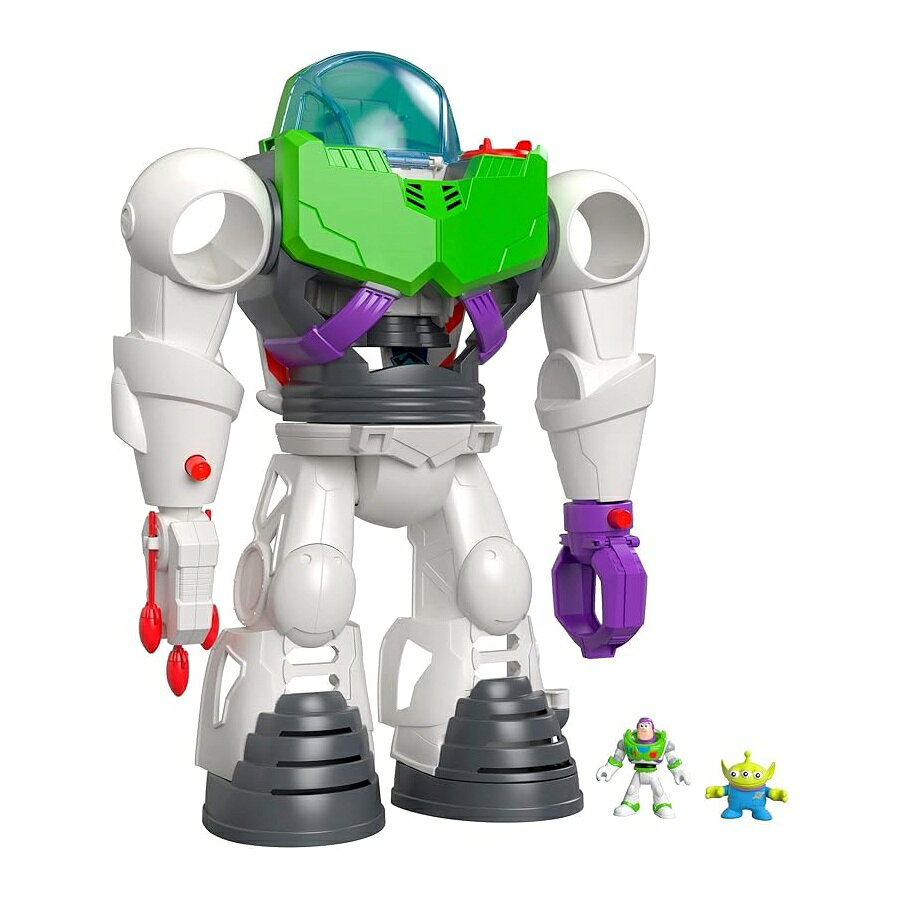 トイストーリー バズライトイヤー 大きいロボット グッズ おもちゃ プレイセット フィッシャープライス ディズニー おもちゃ 子供 誕生日 プレゼント 知育玩具  Fisher-Price Imaginext Disney Toy Story Buzz Lightyear Robot Playset