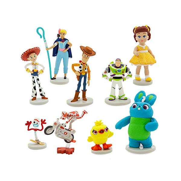 トイストーリー4 デラックス フィギュアセット 9体 ウッディー フォーキー バズ ライトイヤー ボー ピープ デューク カブーン おもちゃ Disney Pixar Toy Story 4 Deluxe Figure Set