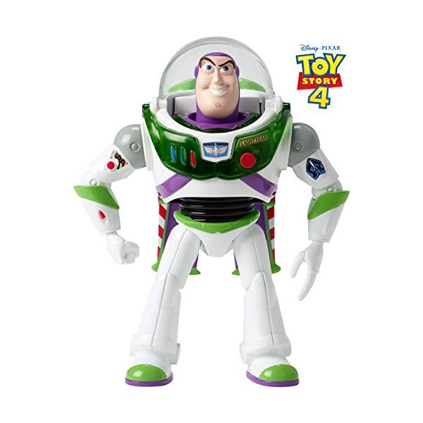 楽天i-selectionトイストーリー4 バズ・ライトイヤー アクション フィギュア 人形 おもちゃ 音が鳴る しゃべる 英語 Disney Pixar Toy Story Blast-Off Buzz Lightyear Figure, 7