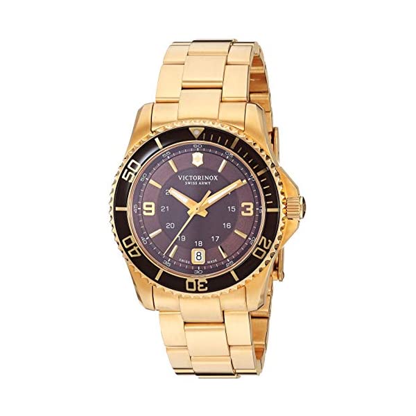 ビクトリノックス ビクトリノックス VICTORINOX 腕時計 ウォッチ レディース 女性用 スイス アーミー マルチツール Victorinox Women's 241614 Maverick Analog Display Swiss Quartz Gold Watch