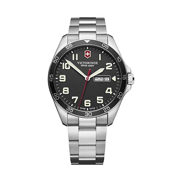 ビクトリノックス VICTORINOX 腕時計 ウォッチ ストラップ メンズ 男性用 スイス アーミー マルチツール Victorinox Men 039 s Fieldforce Analog Quartz Watch with Stainless Steel Strap, Metallic, 21 (Model: 241849)