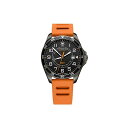 ビクトリノックス VICTORINOX 腕時計 ウォッチ ラバー ストラップ スイス アーミー マルチツール Victorinox FieldForce Sport GMT Gun Metal, Black dial, Orange Rubber Strap(2)