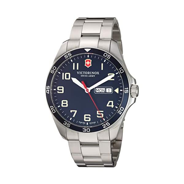 ビクトリノックス VICTORINOX 腕時計 ウォッチ ストラップ スイス アーミー マルチツール Victorinox Fieldforce Analog Quartz Watch with Stainless Steel Strap, Metallic, 18 (Model: 241851)