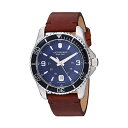 rNgmbNX VICTORINOX rv EHb` Xgbv Y jp XCX A[~[ }`c[ Victorinox Men's Stainless Steel Swiss Quartz Watch with Leather Strap, Brown, 21.5 (Model: 241863)