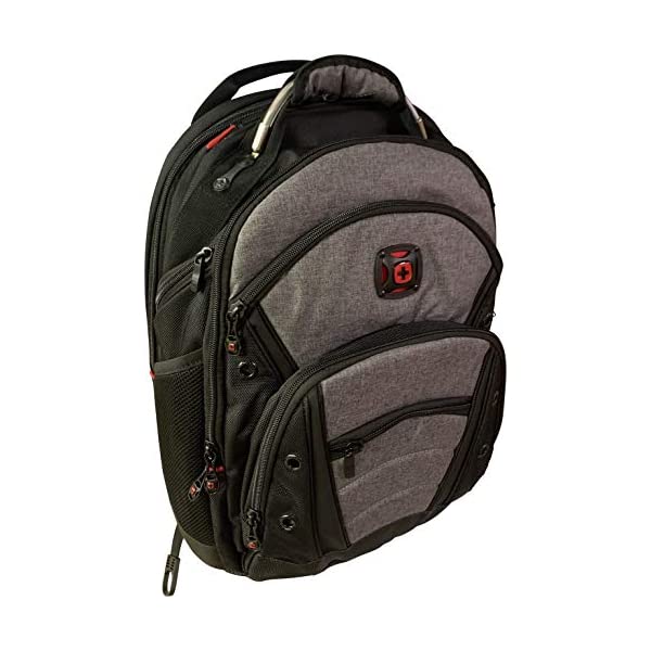 ウェンガー WENGER バッグ バックパック リュック Wenger Synergy Backpack with 16" Laptop Pocket, Black/Heather Gray