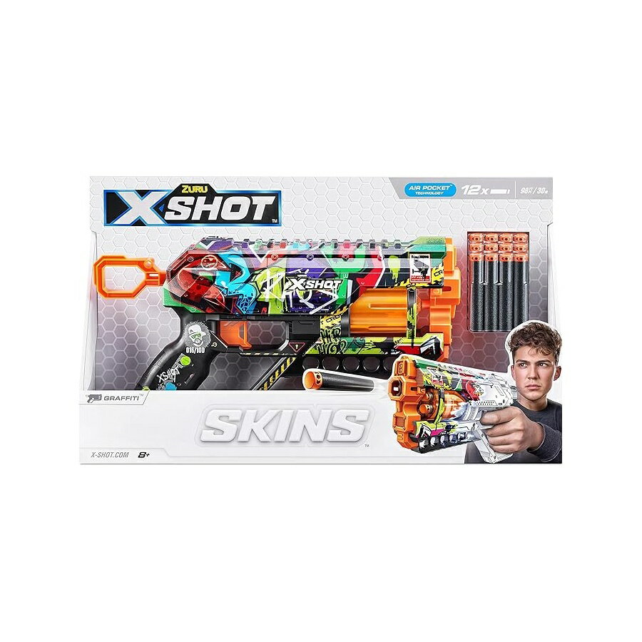 X-Shot Skins-Griefer (ダーツ12本)_落書き X-Shot Skins-Griefer (12 Darts)_Graffiti