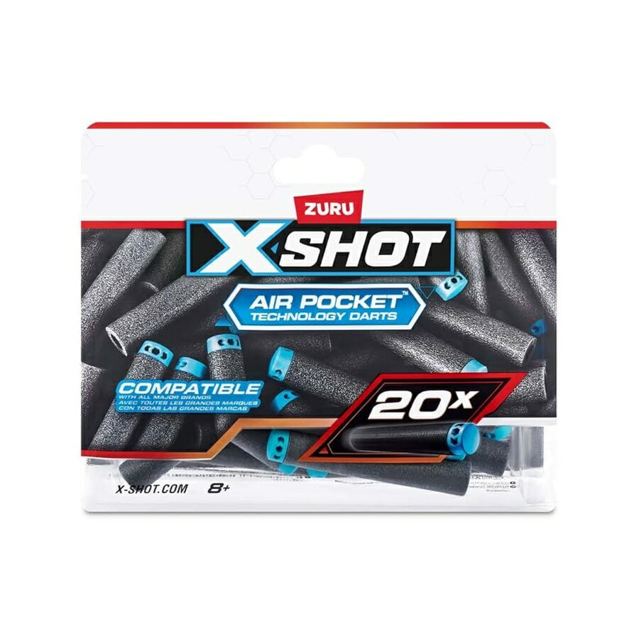 XSHOT エアポケット 20 ダーツおもちゃの弾丸リフィル XSHOT Air Pocket 20 Darts Toy Bullet Refills