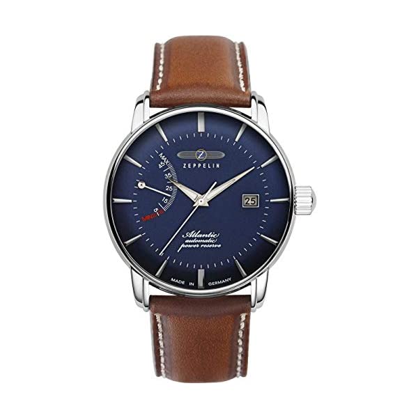 ツェッペリン ツェッペリン 腕時計 ZEPPELIN 時計 ウォッチ メンズ 男性用 オートマチック 自動巻き Zeppelin Atlantik Blue Dial Leather Strap Automatic 8462-3 84623 Men's Watch