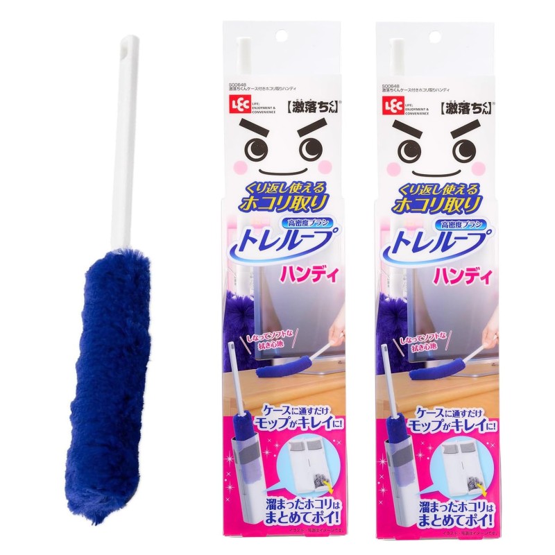 Rakuten - 【2個セット】 激落ちくん トレループ ハンディ キレイ ケース くり返し使える ホコリ取り 高密度ブラシ 掃除 モップ レック 84733