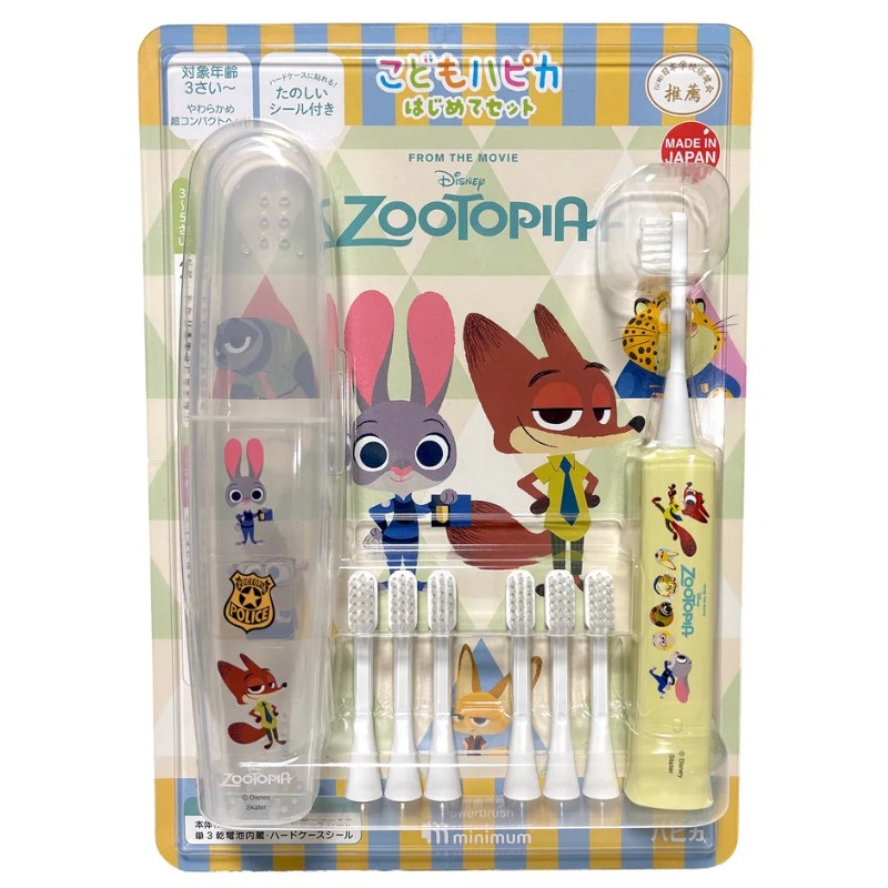 Rakuten - ハピカ ズートピア 電動歯ブラシ 本体 替ブラシ6本 はじめてセット 歯磨き DBC-5YZT CSET キッズ こどもハピカ ZOOTOPIA 日本製 43210