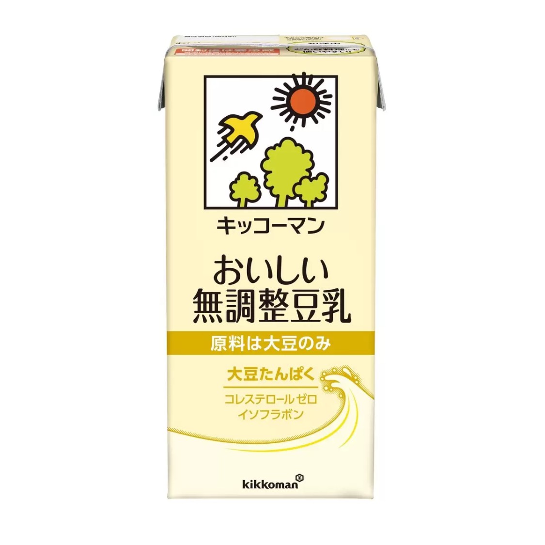 Rakuten - 1L x 6本 キッコーマン おいしい 無調整豆乳 たんぱく 大豆 イソフラボン コレステロールゼロ 豆乳 植物性 紙パック 飲料 37686