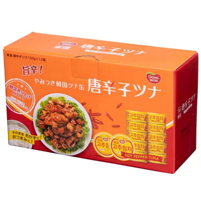 (12個セット 東遠 唐辛子ツナ 100g×12缶)旨辛 やみつき韓国ツナ缶 ピリ辛 おつまみ チャーハン アレンジ 料理 缶詰 ホットペッパーツナ 59119...
