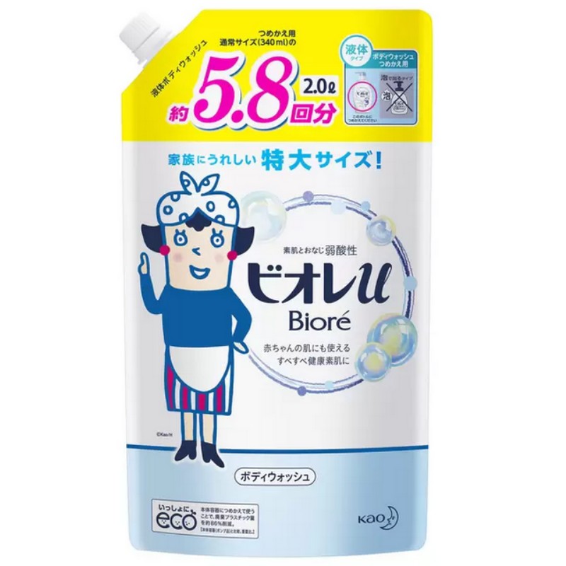 （ボディウォッシュ ビオレu フレッシュフローラル 液体タイプ 2L つめかえ用）2.0L エコ ボディソープ 弱酸性 全身洗浄料 564470