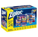 ジップロック コンテナー アソートセット 24セット コンテナ 保存容器 Ziploc 旭化成 バラエティパック 24組 コンテナ 冷凍 冷蔵 食品 30912