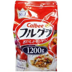 （カルビー フルグラ 1200g）Calbee シリアル 1.2kg 朝食 朝 食物繊維 鉄分 ビタミン おやつ 大容量 大袋 コストコ 564513