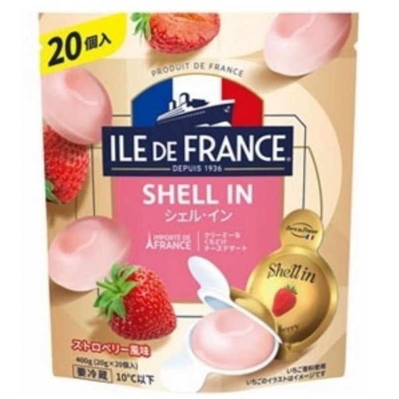 楽天アイテンプ 楽天市場店（冷蔵品 ILE DE FRANCE シェル・イン チーズ ストロベリー風味 20個入）イルドフランス 400g タルタル シェルイン クリームチーズ コストコ 574180