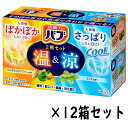 （12箱セット バブ 温 涼 2種 12錠入 合計144個 ベルガモットジンジャー ミント 花王）2種類 各6錠 入浴剤 お風呂 クール 炭酸 疲労 まとめ買い