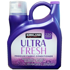 （カークランド ウルトラフレッシュ 4.4L スージングラベンダー&バニラの香り 柔軟剤）KIRKLAND ULTRA FRESH 服 衣料品 柔軟剤 洗濯 大容量 ボトル 1674552