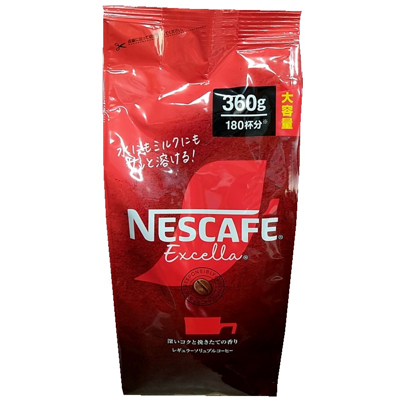 Rakuten - （ネスカフェ エクセラ 360g レギュラーソリュブルコーヒー）粉 粉末 約180杯分 インスタント コーヒー ホット アイス カフェオレ パウダー 63858