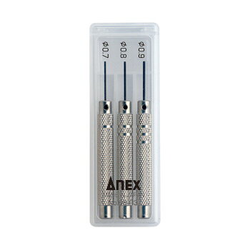 工具のお店i-TOOLS(アイツール)のANEX 68P-3 時計バンド交換工具 バンドピン抜き3本組 （φ0.7-0.8-0.9)｜アングル2