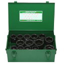 FPC 6WAS14 インパクト セミロングソケット セット 差込角19mm 14pc