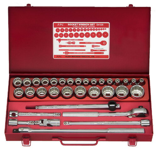 樂天商城 - FPC S4126(12P) ソケットレンチセット 差込角12.7mm 34pc