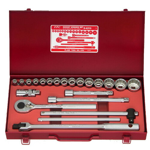 樂天商城 - FPC S4315(12P) ソケットレンチセット 差込角12.7mm 22pc