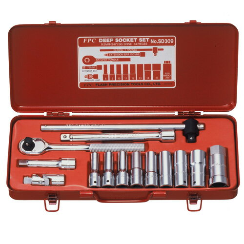 樂天商城 - FPC SD309(6P) ディープソケットセット 差込角9.5mm 14pc