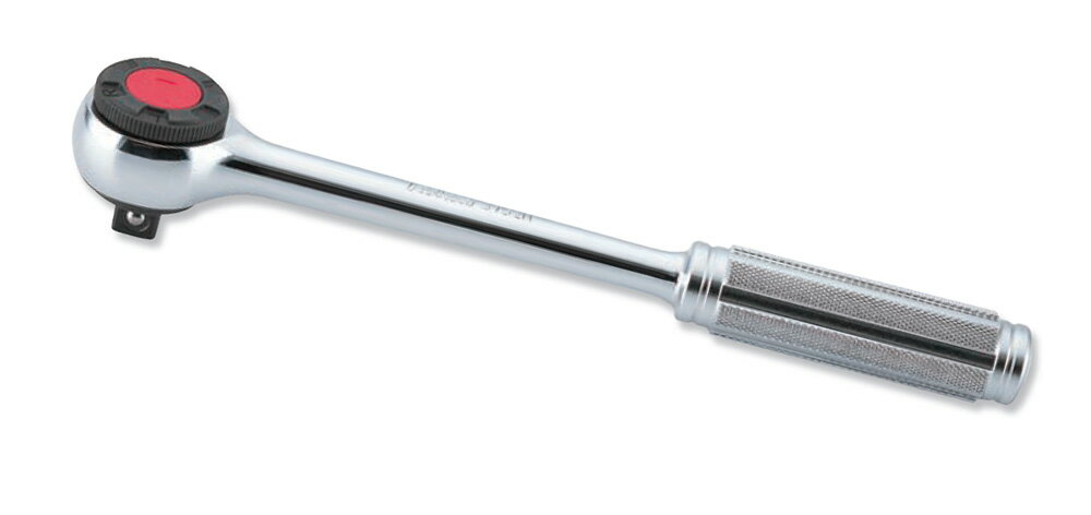 Ko-ken 3752N 3/8 差込 丸型 ラチェットハンドル (ローレット)全長200mm コーケン/山下工研