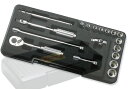 Ko-ken P2251M 6.35差込 ソケットセット 18ヶ組 (プラスチックケース)【ステッカー付】 コーケン/山下工研