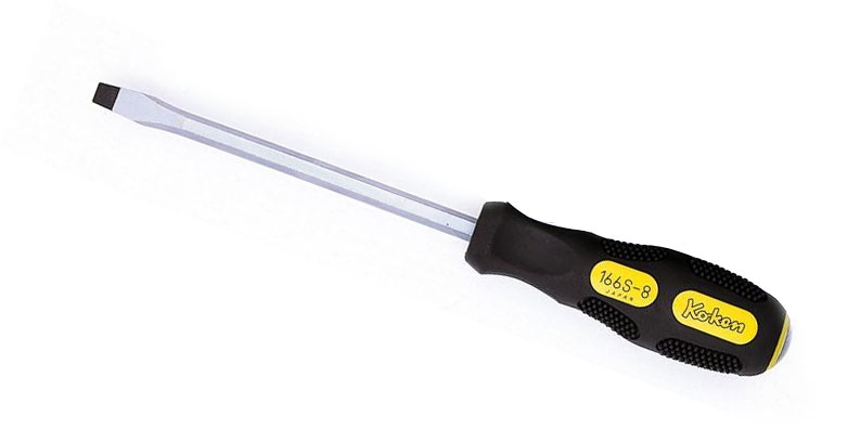 Ko-ken 166S5 貫通ドライバー マイナス No.5 (1.0x5.5) コーケン/山下工研