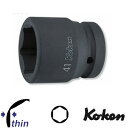 Ko-ken 18401M25 1"差込 薄肉 インパクトソケット 25mm コーケン/山下工研