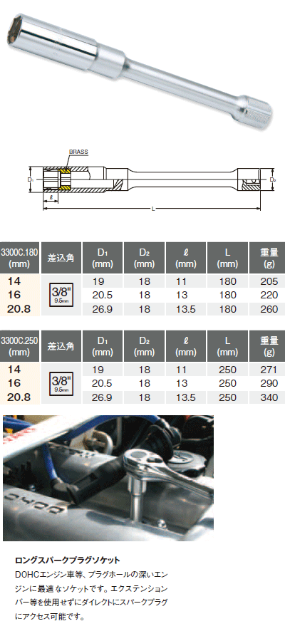 Ko-ken 3300C-250-16 3/8
