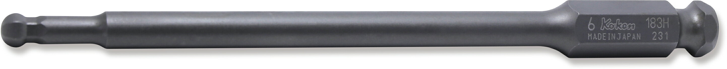 樂天商城 - Ko-ken 183H.150-12B DIN3126 E11.2 インパクト ボールポイントヘックス ビット 150mm 12mm コーケン / 山下工研