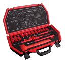 スエカゲツール>直送品 Pro-Auto P-E317F 差込角9.5mm 絶縁工具セット 17ピース (トルクレンチ付) プロオート SEK SUEKAGE
