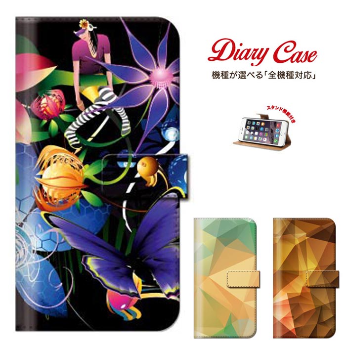 iPhone8 plus iphone7ケース 全機種対応 メール便 送料無料 Xperia Z5 iPhone6s 6 Disney Mobile Nexus 6 手帳型 スマホケース 手帳 アート 宇宙 アブスラクト