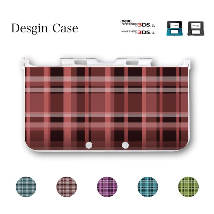 3DS カバー チェック 千鳥柄 タータン チェック柄 ニンテンドー DS game 可愛い 送料無料 DSケース nintendo ds 3ds case ケース