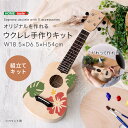 ウクレレ 初心者 セット 組立キット 工作 手作り オリジナル 21インチ ソプラノ コンパクト 趣味 プレゼント 母の日 父の日 敬老の日 入門 楽器 ドライバー 手作りキット ソプラノ ネック 指板 ナチュラル ボンド ペグ バスウッド 送料無料 手作り キット ハワイ
