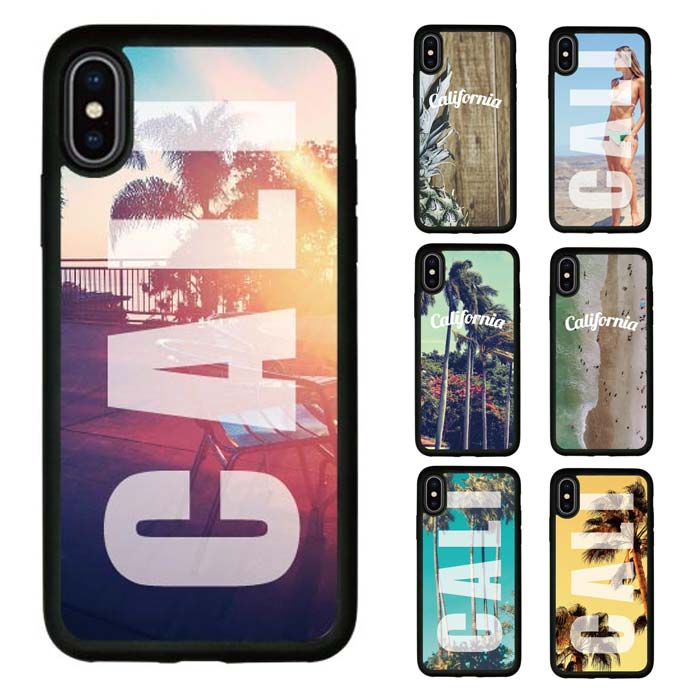 スマホケース iPhone x ケース iphone8ケース iPhone7 iPhone6s ハードケース アクリル デザイン 高級感 スマホカバー 携帯ケース surf サーフ california 西海岸 アロハ