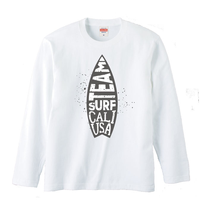 ロングスリーブ ロンT 長袖 SURF サーフ ボード 西海岸 星条旗 サーフ系 プランド メンズ レディース 長袖 MENS S M L XL XXL T-SHIRT プリント 大きいサイズ ビックシルエット