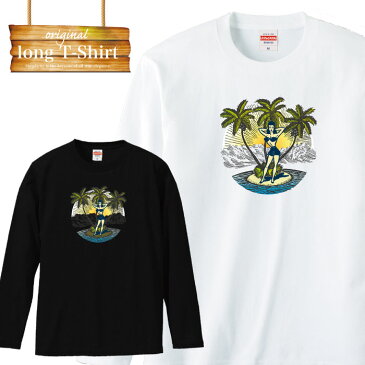 ロングスリーブ ロンT 長袖 アート ビキニ 女性 beach ビーチ ファッション プランド メンズ レディース 長袖 MENS S M L XL XXL T-SHIRT プリント 大きいサイズ ビックシルエット