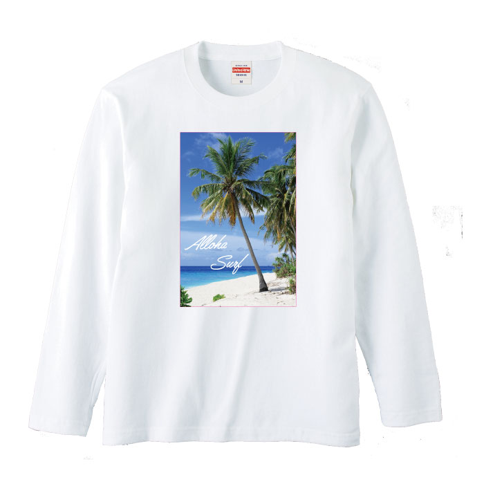 ロングスリーブ ロンT 長袖 ビキニ 水着 西海岸 california カルフォルニア ストリート SURF サーフ STREET フォト ストリート系 メンズ レディース 長袖 MENS S M L XL XXL T-SHIRT 大きいサイズ ビックシルエット