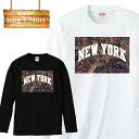 ロングスリーブ ロンT NEW YORK ニューヨーク NYC ブルックリン ブロンクス アメリカ 星条旗 長袖 メンズ レディース 長袖 MENS S M L ..