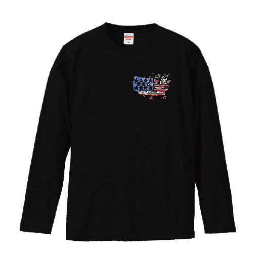 ロングスリーブ ロンT USA アメリカ ルート ROUTE 66 鷲 nyc ニューヨーク 星条旗 自由の女神 army アーミー 西海岸 カジュアル サーフファッション 長袖 メンズ レディース 長袖 MENS S M L XL