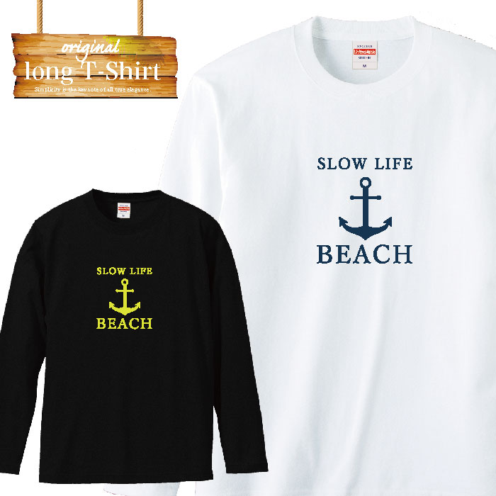 y|Cg4{ }\ Ԍ 5/9 20:00`5/16 01:59܂ŁIzOX[u T slow life beach r[` T[t t@bV  Y fB[X  MENS S M L XL XXL T-SHIRT 傫TCY rbNVGbg