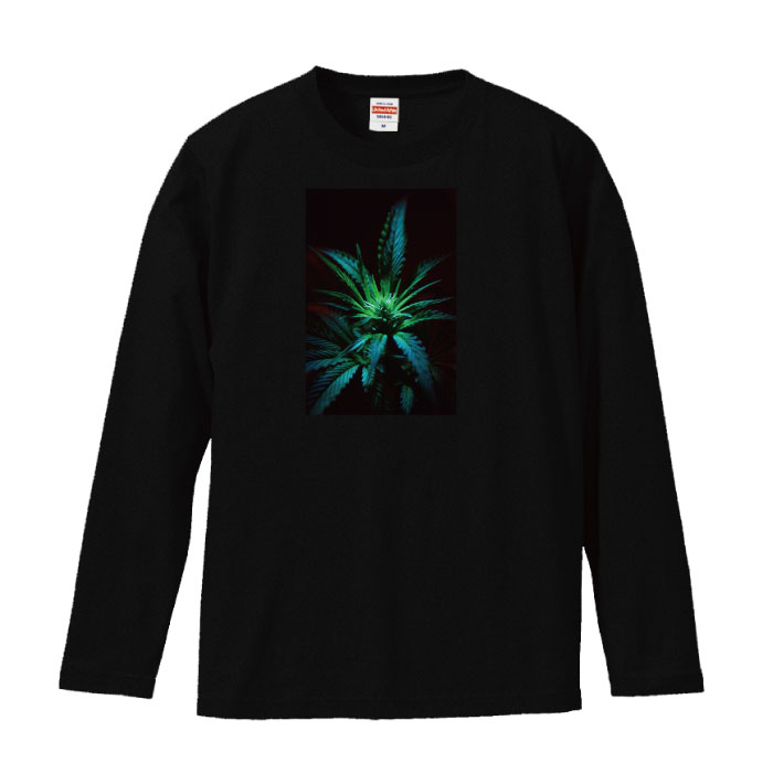 【※ポイント5倍 当店限定キャンペーン※ 11/5 21:00〜11/16 23:59】ロングスリーブ ロンT 巻煙草 レゲエ レゲエ hiphop 植物 自然 草 パープルヘイズ パープル 麻 緑 植物草 ファッション 長袖 メンズ レディース 長袖 MENS S M L XL XXL T-SHIRT 大きいサイズ