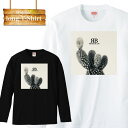 【※夏の限定ゲリラ開催10%OFF 割引クーポン発行※ 7/15~7/21まで!】 ロングスリーブ ロンT モノクロ サボテン roseblue ローズブルー ファッション 長袖 メンズ レディース 長袖 MENS S M L XL XXL T-SHIRT 大きいサイズ ビックシルエット