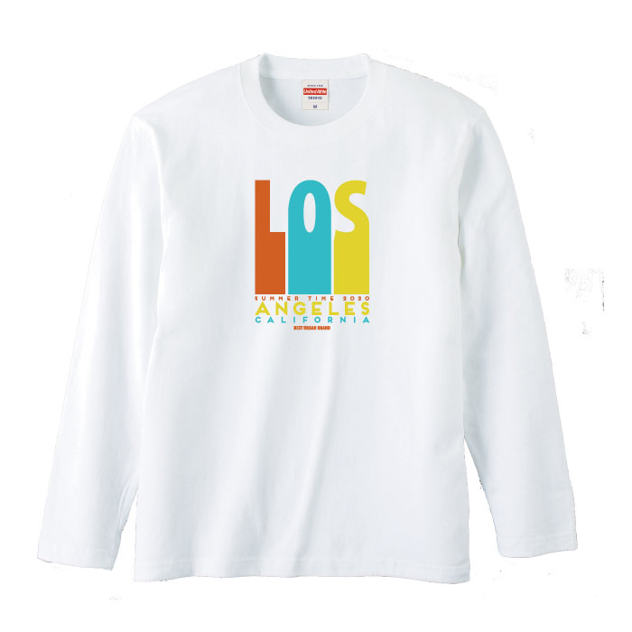 ロングスリーブ ロンT 西海岸 カルフォルニア サーフ サーファー LA CALIFORNIA USA アメリカ 合衆国 ユナイテッド デザイン ファッション 流行 デザイン ロゴ 長袖 ビックシルエット 大きいサイ