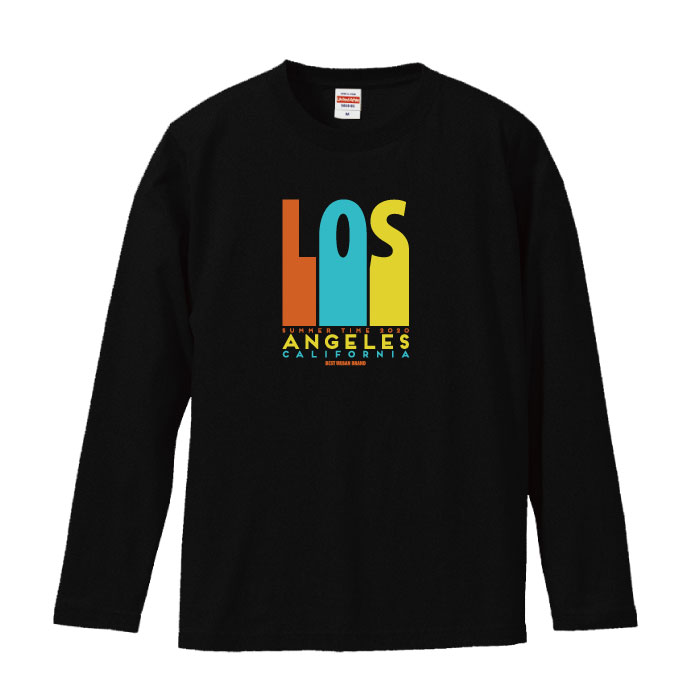 ロングスリーブ ロンT 西海岸 カルフォルニア サーフ サーファー LA CALIFORNIA USA アメリカ 合衆国 ユナイテッド デザイン ファッション 流行 デザイン ロゴ 長袖 ビックシルエット 大きいサイ